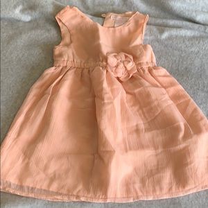 Toddler peach dress